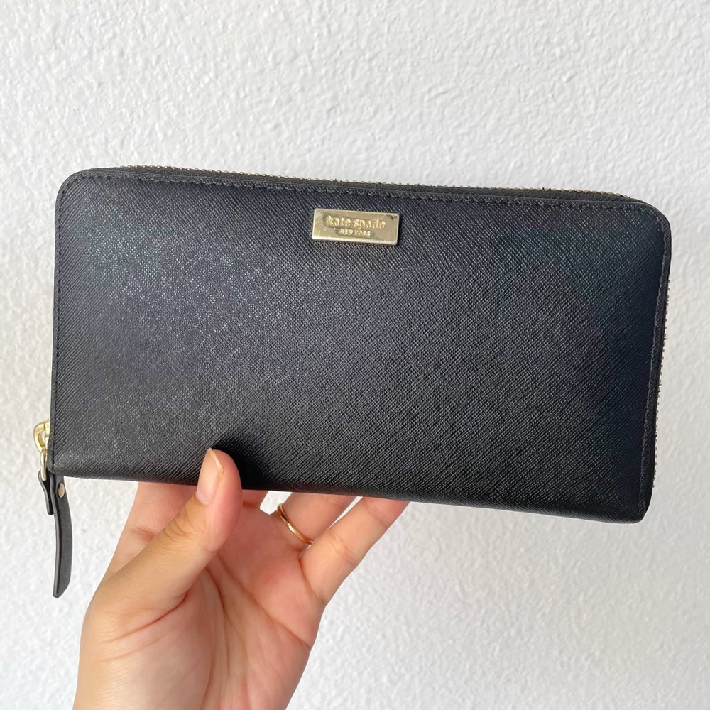 Kate Spade Black Saffiano Leather Wallet
